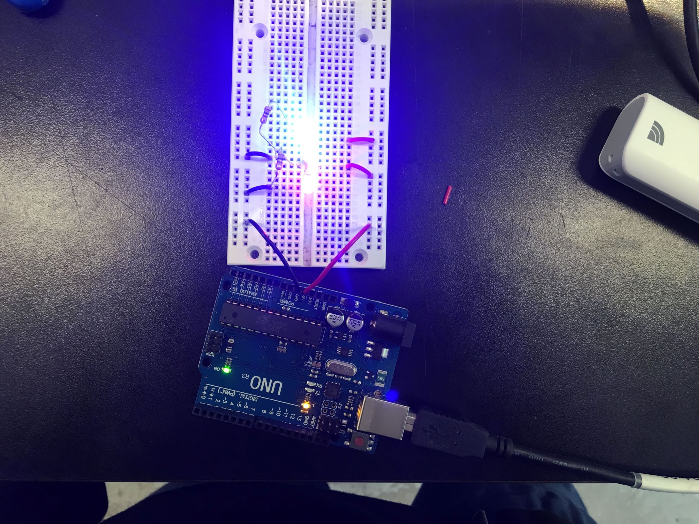 lit board